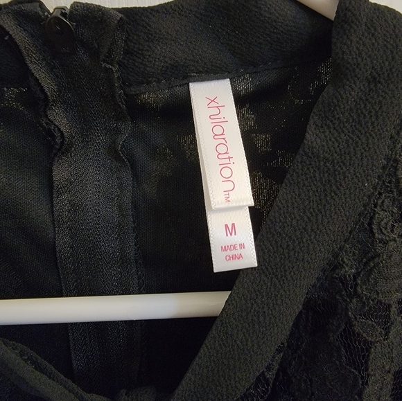 Xhilaration Black Lace Dress- Size Medium - Picture 7 of 8